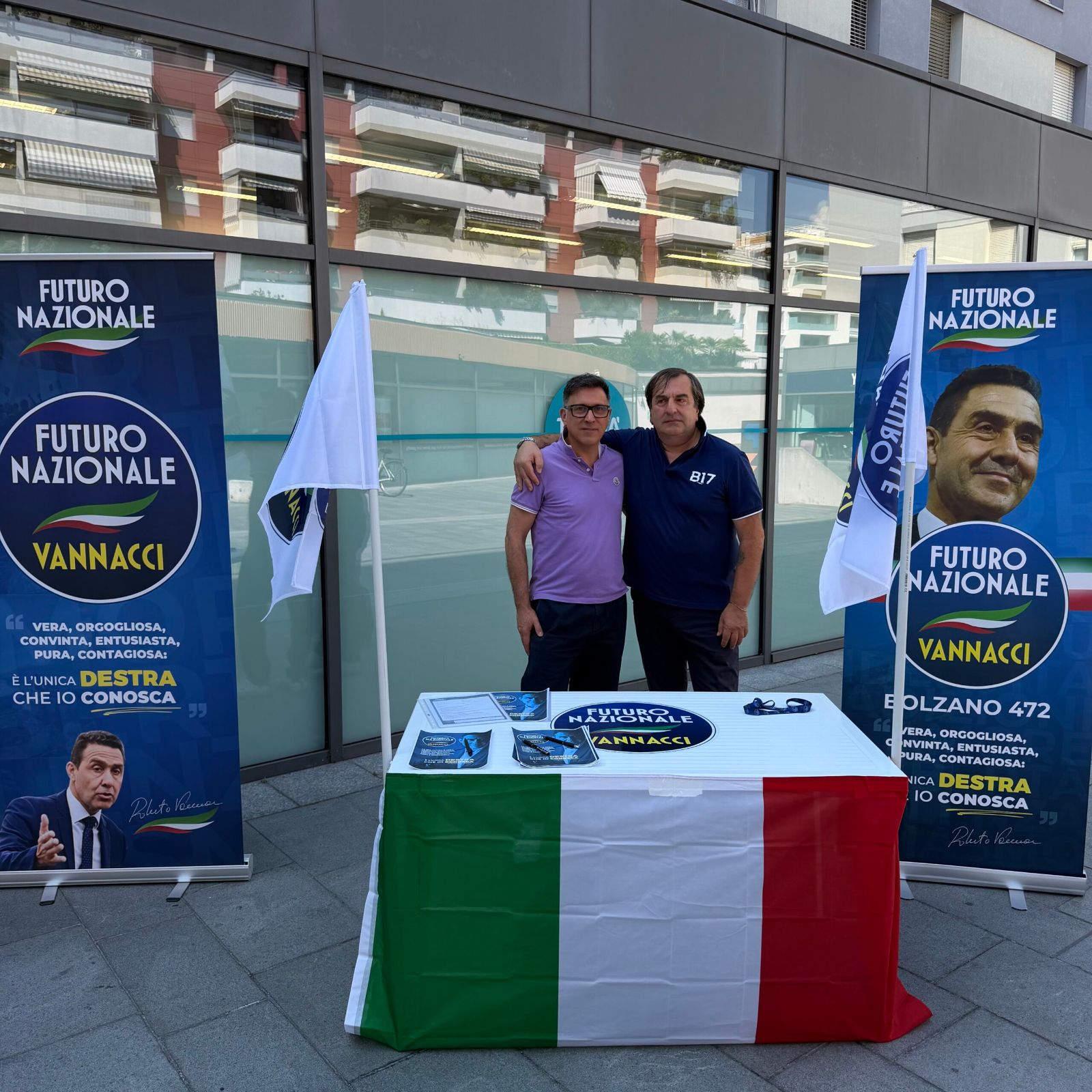 Martucci FN Consigliere Comunale Bolzano. I comitati 472 e 1356 organizzeremo tre appuntamenti con gazebo informativi.